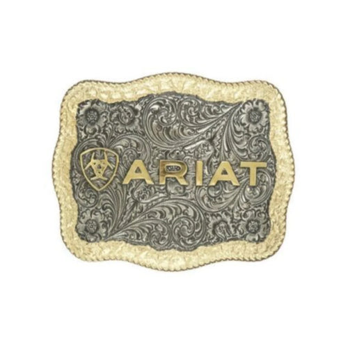 Ariat Unisex Rectangle Rope Edge Belt Buckle