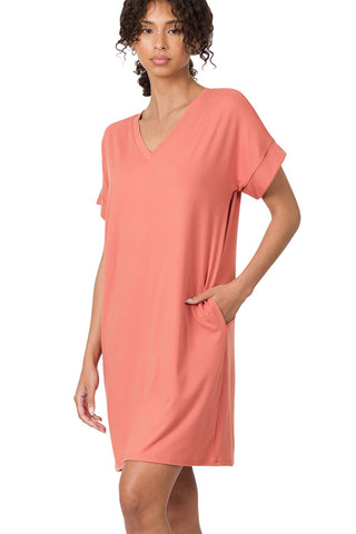 Myra Bags Womens Personable Spaghetti Strap Long Ruffle Bottom Sun Dress, Pink