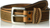 Ariat Mens Double Stitched Basketweave Billet Leather Belt
