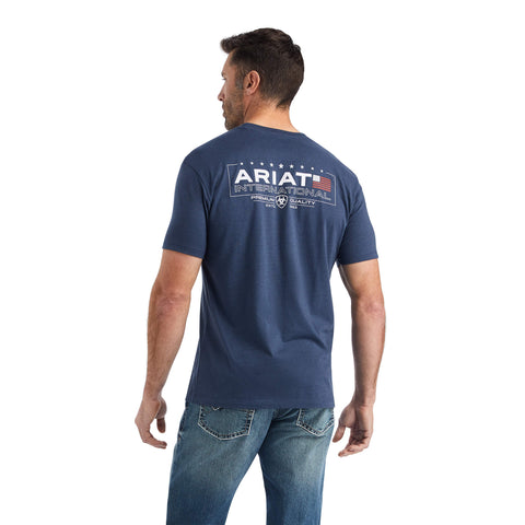 Ariat Mens Rebar Cotton Strong Block Logo Short Sleeve T-Shirt