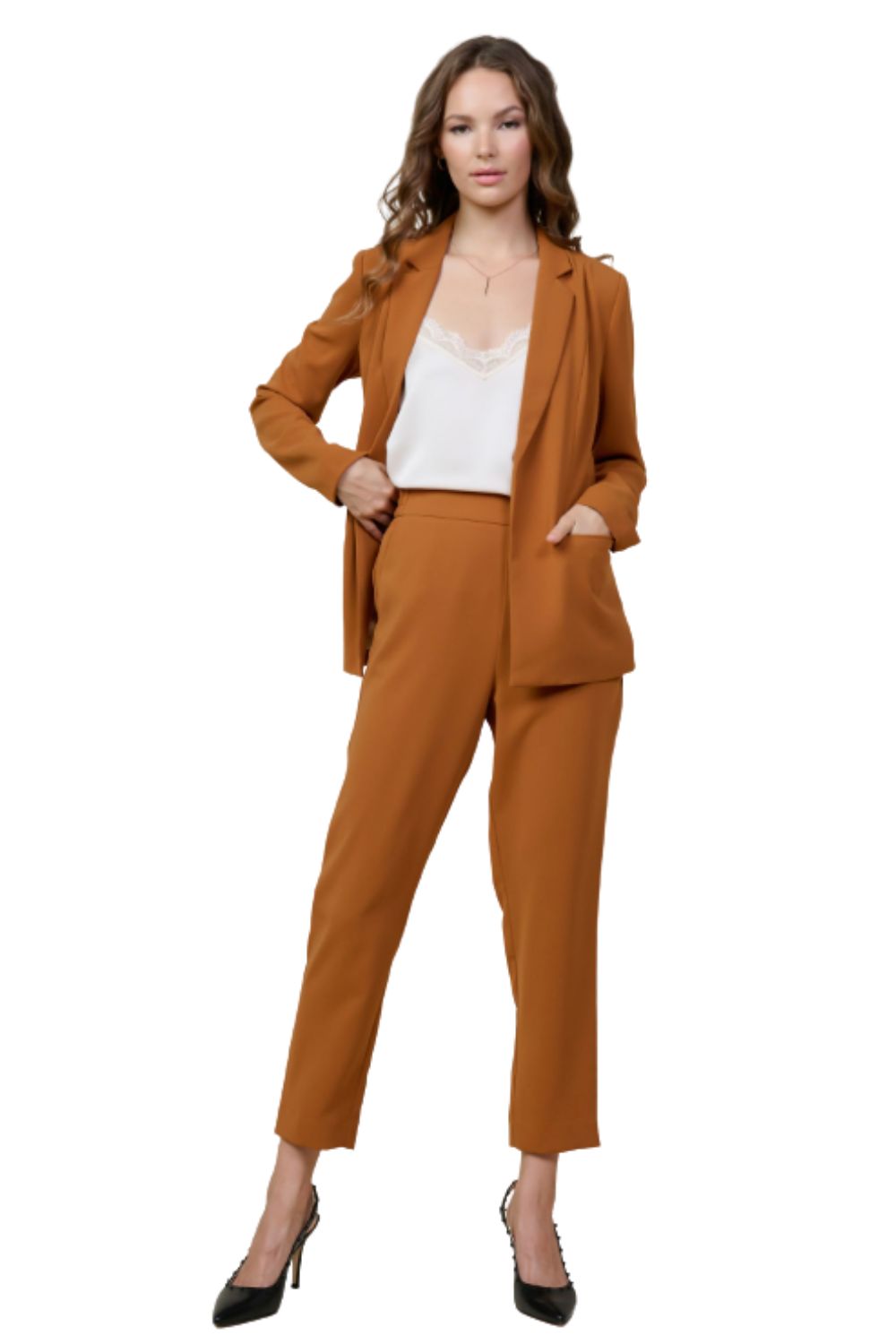 Skies Are Blue Womens Long Sleeve Recycled Structured Blazer