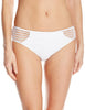 Kenneth Cole New York Women's Hipster Bikini Swimsuit Bottom, White // Wrapped in Love, Medium