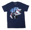 Crazy Pet People Mens Patriotic Labrador USA Flag T-Shirt