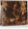 Ariat Mens Distressed Corner Over Circle Leather Concho Bifold Wallet