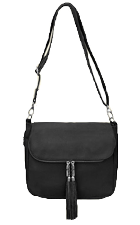 Roma Leathers Womes Cowhide Leather Concealed Carry Crossbody Purse