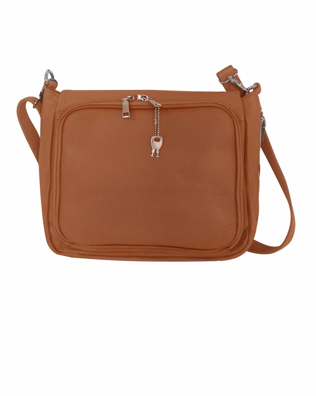 Roma Leathers Womes Cowhide Leather Concealed Carry Crossbody Purse