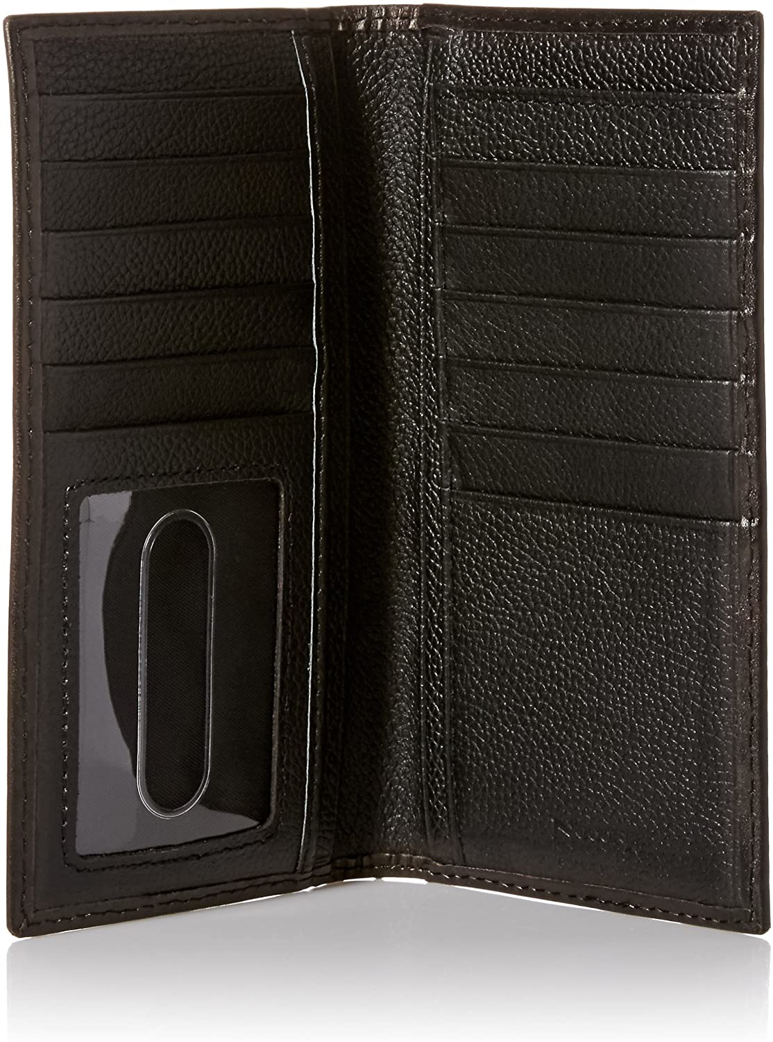 Nocona Mens Shotgun Shell Concho Leather Checkbook Wallet, Dark Copper Brown