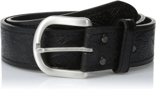 Ariat Mens Western Floral Embossed Leather Basic Belt