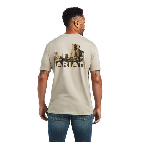 Ariat Mens Wooden Badges Short Sleeve T-Shirt
