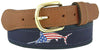 ZEP PRO Mens USA Patriotic Marlin Signature Ribbon Belt
