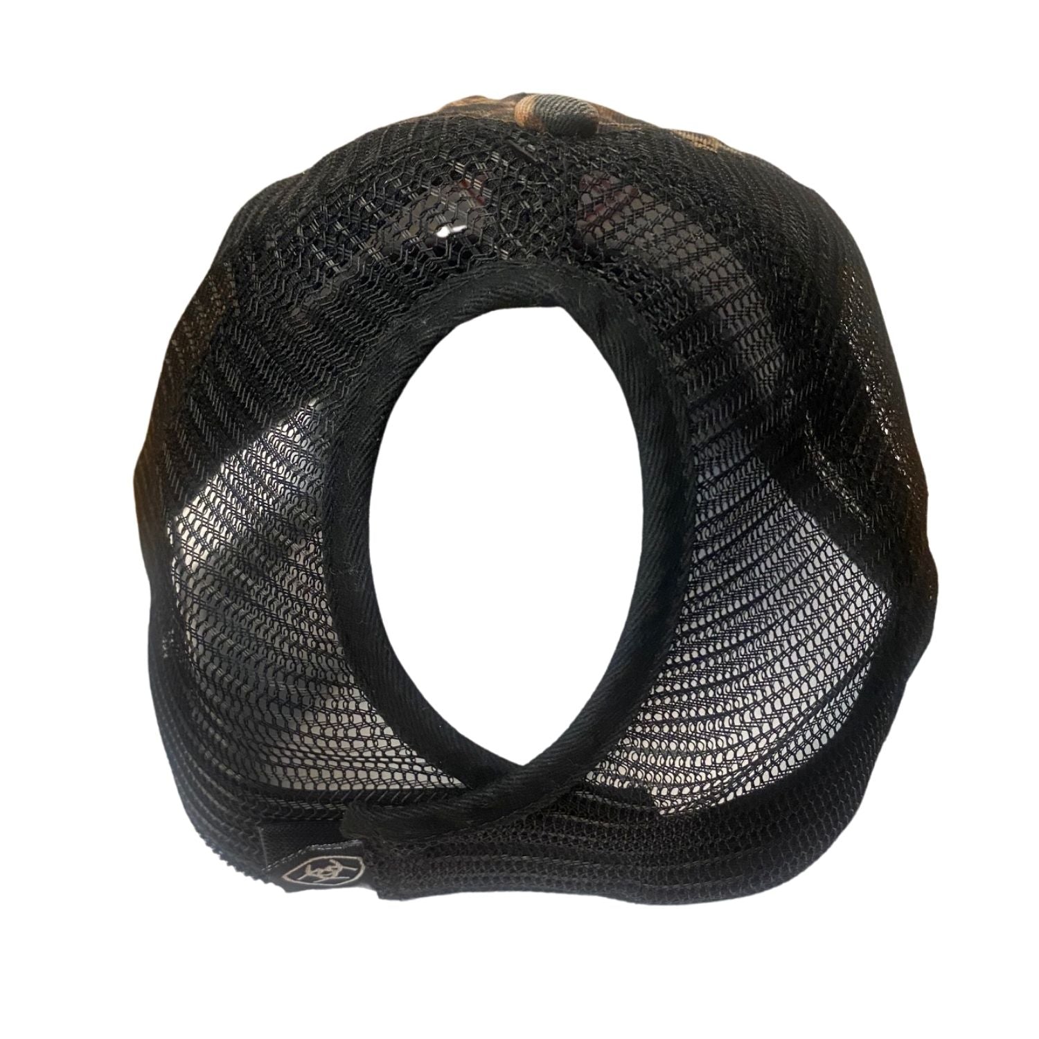 Ariat Womens Embroidered Logo Mesh Back Ponyflo Baseball Cap,Leopard/Black