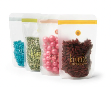 Krumbs Kitchen Essentials Seal & Store 4-Pack Dry Goods Storage Bags