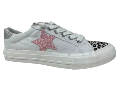 Gypsy Jazz Womens Cosmic 2 Glitter Star Fashion Sneaker