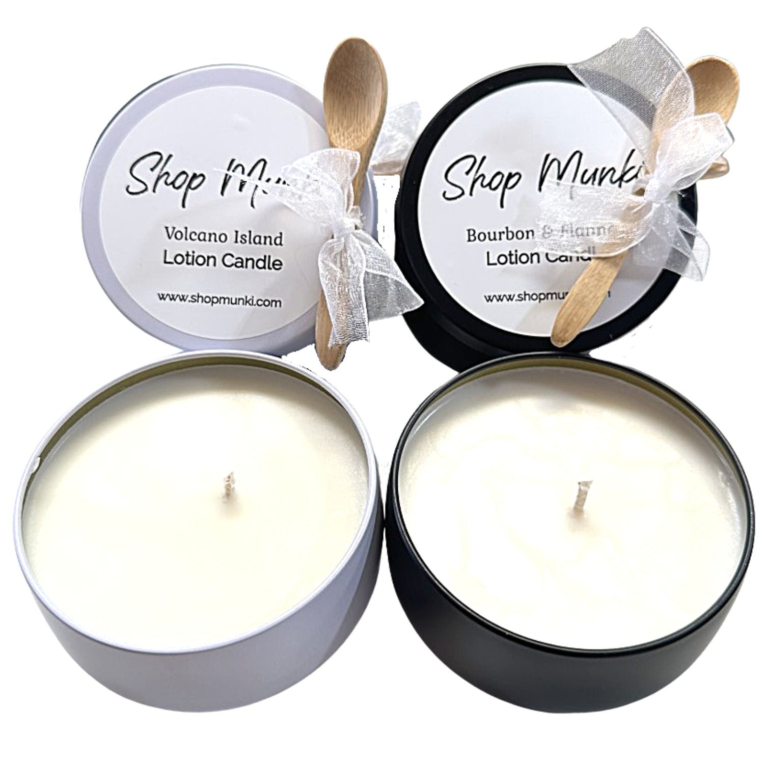 Shop Munki 8oz Shea Butter and Soy Wax Lotion Candles