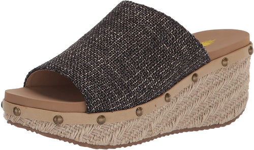 Volatile Womens Ravine Wedge Espadrille Sandal Slides