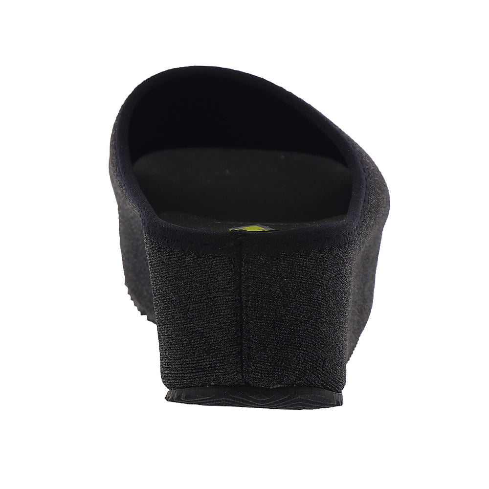 Volatile Festina Womens Metallic Stretch Knit Wedge Heel Sandal