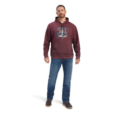 Ariat Mens Southwest Block Sweatshirt Hoodie