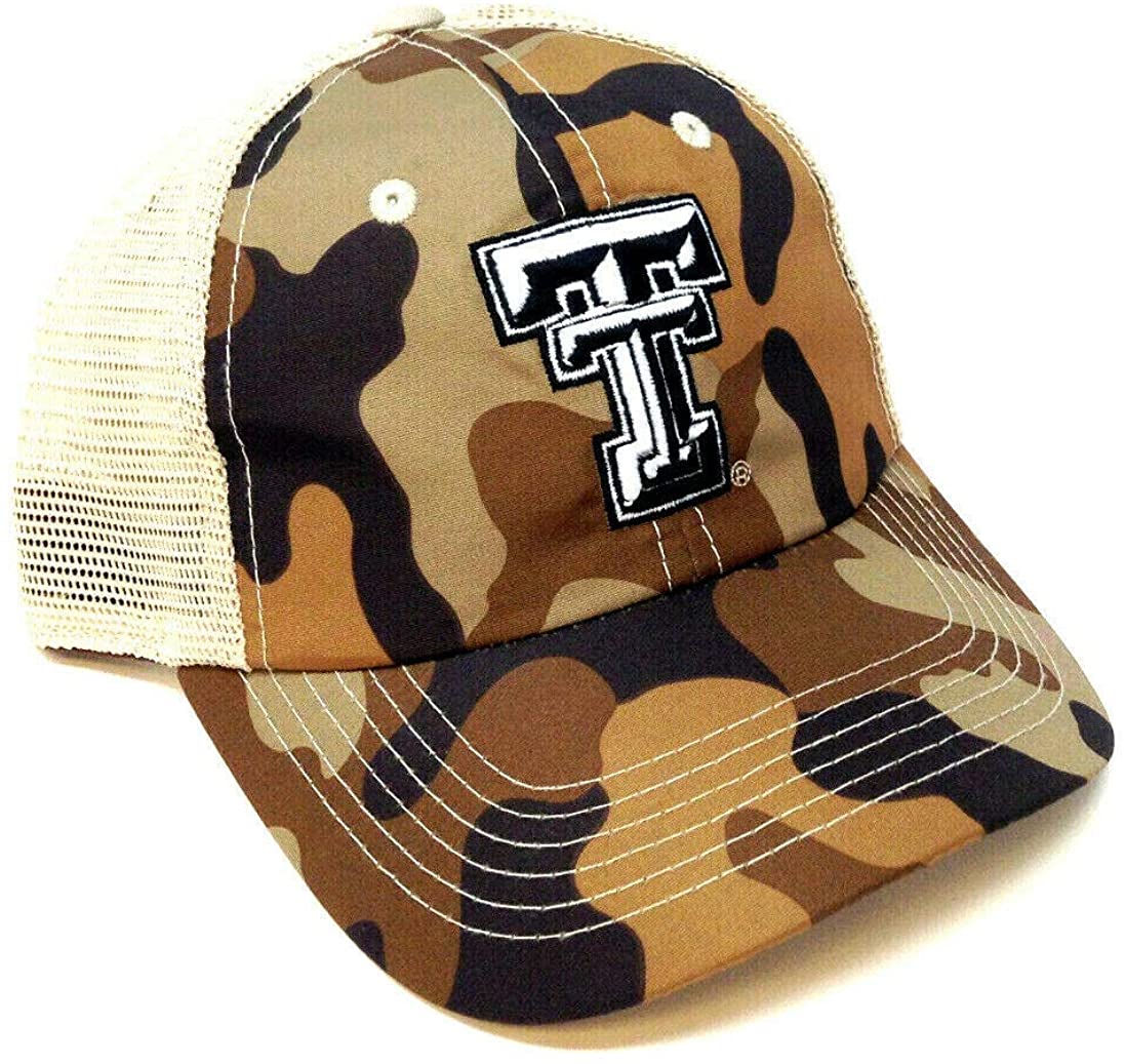 National Cap Mens NCAA Woody Style Mesh Back Adjustable Snap Back Ball Cap