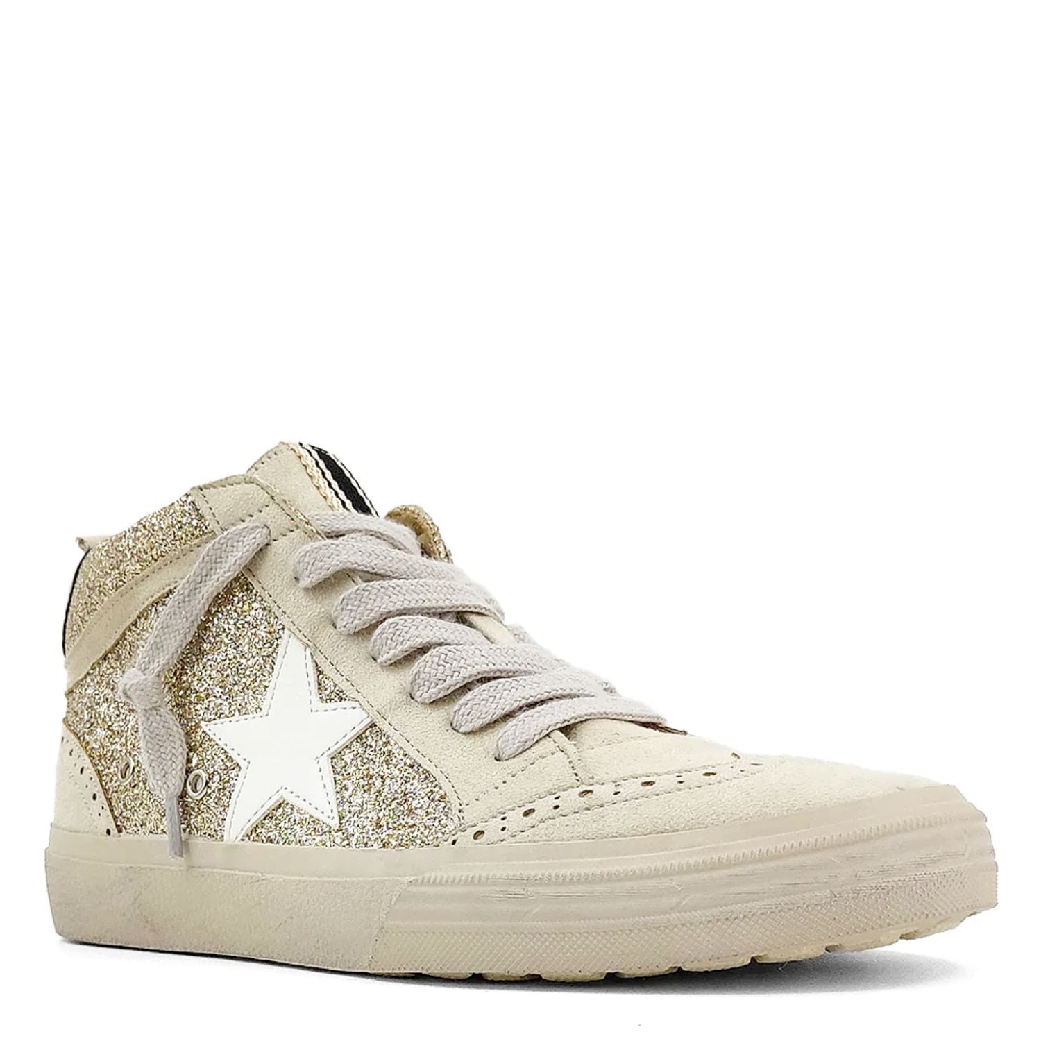 Shu Shop Womens Paulina Basketball Inspired High Top Fashion Sneaker
