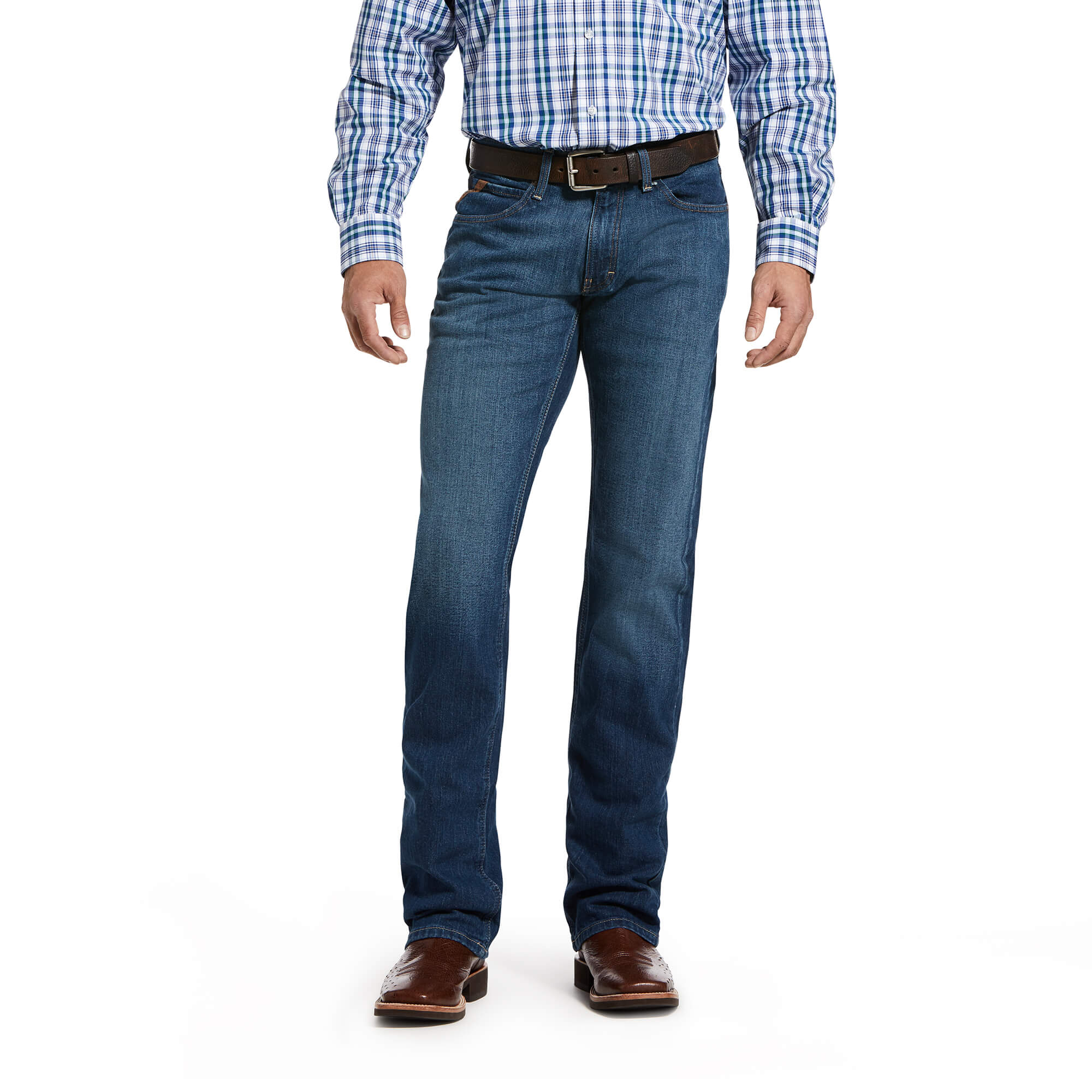 Ariat Mens M5 Low Rise Slim Stretch Legacy Stackable Straight Leg Jean