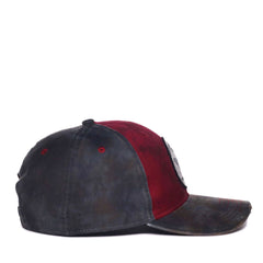 Outdoor Cap Mens Busted Knuckle Garage Vintage Style Baseball Cap - Red/Charcoal