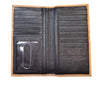Ariat Mens Basket Weave Rodeo Wallet Checkbook Cover