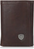 Ariat Men's Rowdy Trifold Leather Wallet (Dark Copper)