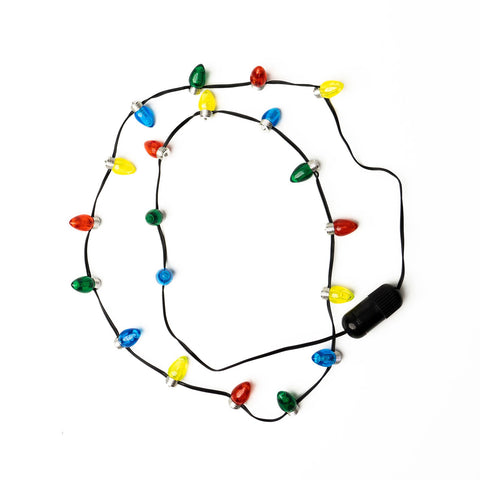 Lotsa Lites Holiday Light Bulb LED Necklace