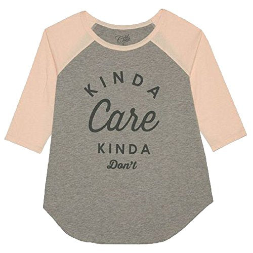 Cold Crush Junior Kinda Care Baseball Tee (Grey Silver, L)