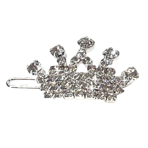 Jacqueline Kent Diamonds in the Ruff Dog Hair Clip Crown, Silver
