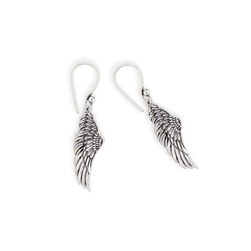 Myra Bag Ving Silver Angel Wings Earrings