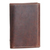 Ariat Mens Two Toned Overlay Embossed Shield Logo Leather Trifold Wallet