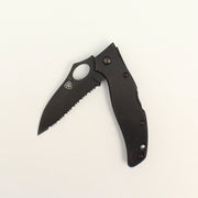 Ariat 3" Serrated Black Folding Knife
