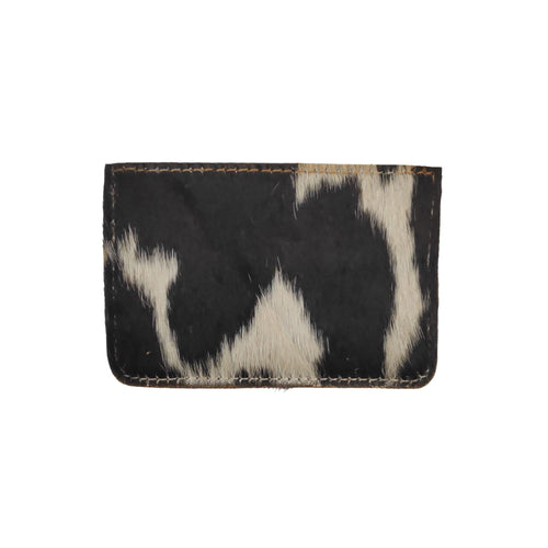 Western Unisex Hair On Black and White Cloud Coaster Card Holder