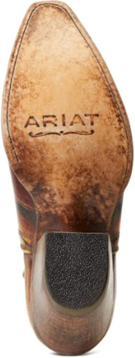 ARIAT Women's Dixon Saddle Snip Toe Fashion Booties