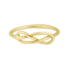 Myra Bag Tungstun Adjustable Gold Weave Fashion Ring