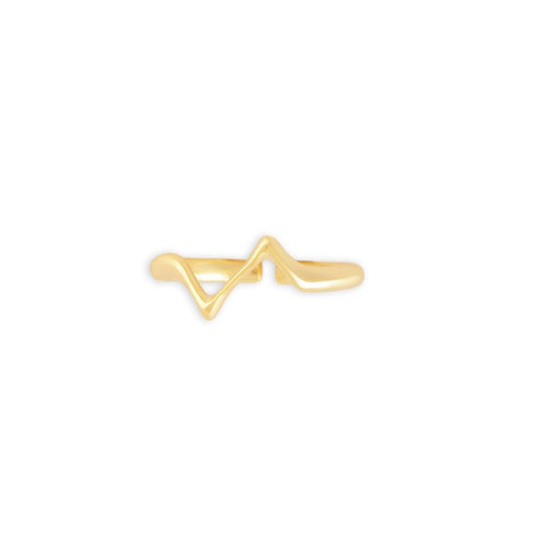 Myra Bag Wavo Adjustable Gold Fashion Ring