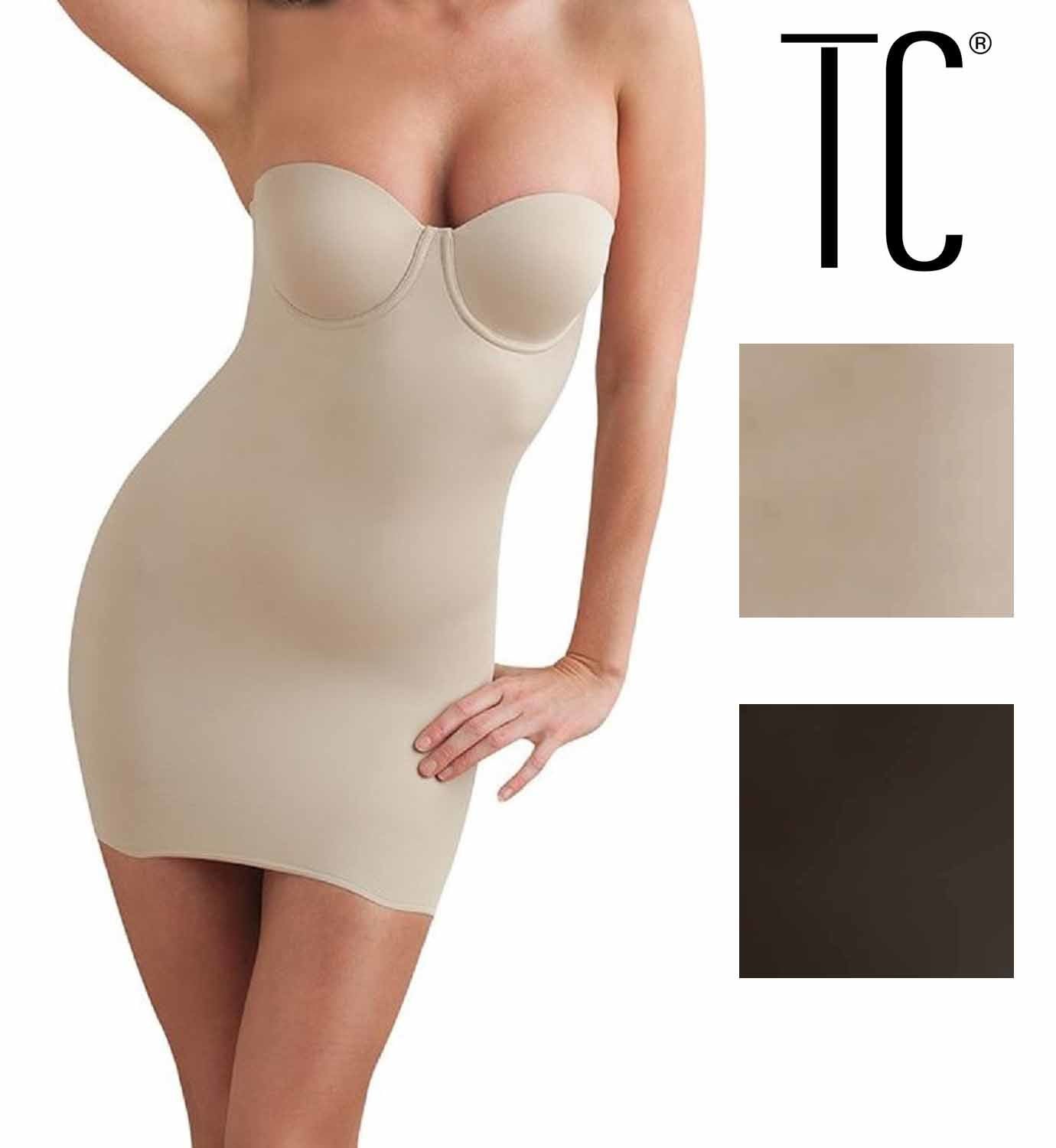 TC Intimates Women's Shaping Strapless Solutions Bra Slip