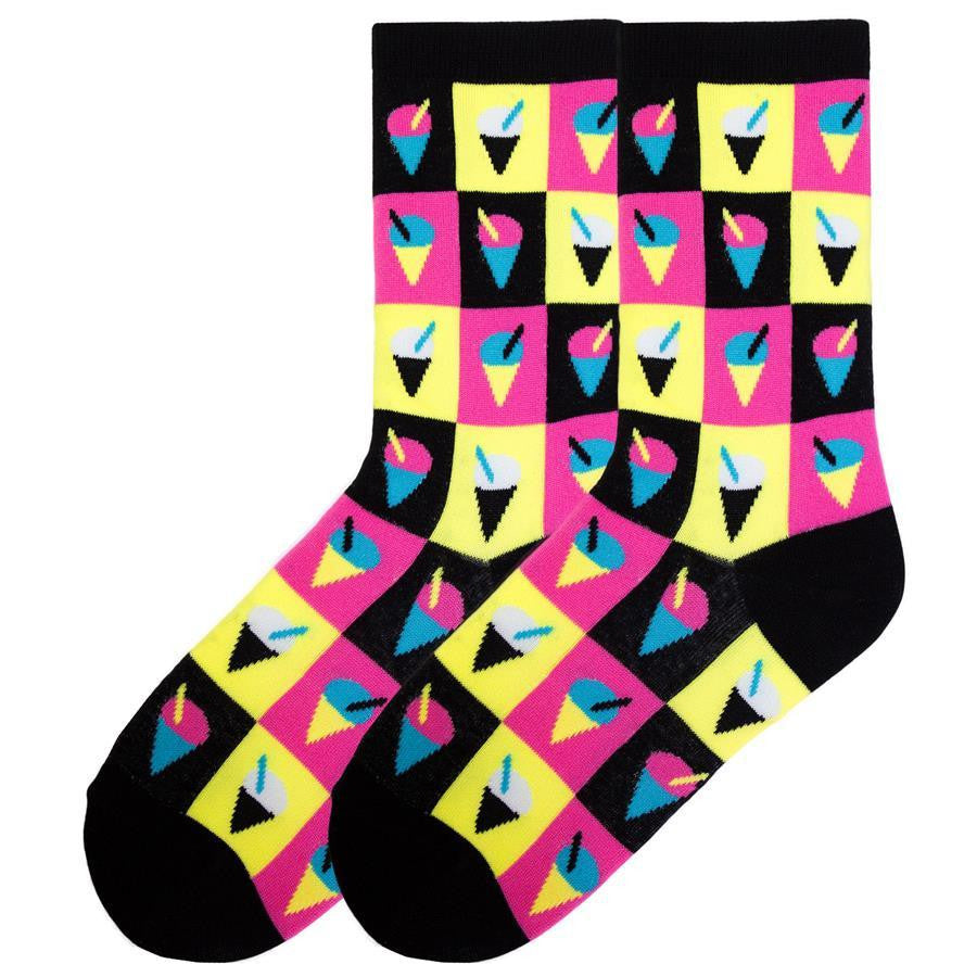 K. Bell Womens Fun Novelty All Over Design Cool Unique Comfort Crew Socks