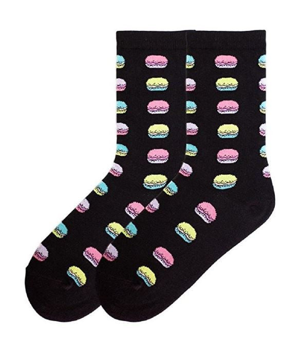 K. Bell Womens Fun Novelty All Over Design Cool Unique Comfort Crew Socks