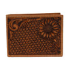 Nocona Mens Sunflower Bifold Western Leather Wallet