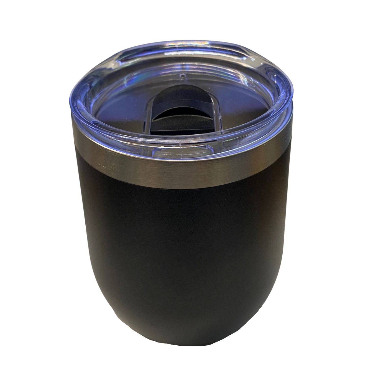 Carson Home Accents Stainless Steel 12 Ounce Wine Cooler with Splash Proof Lid