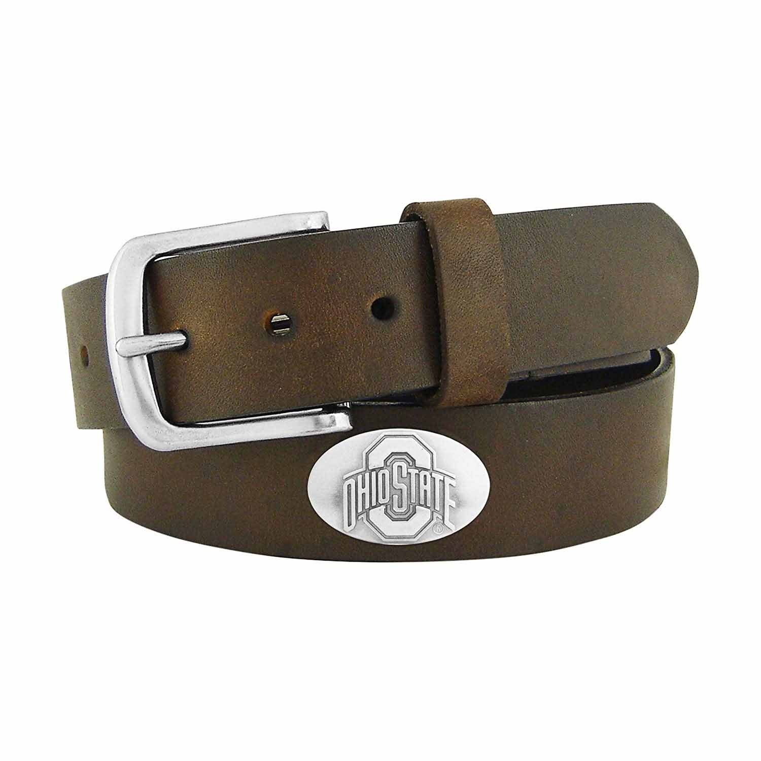 ZEP-PRO Mens NCAA Leather Concho Belts