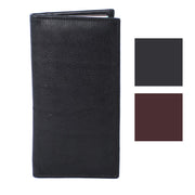 Roma Leathers Genuine Leather RFID Safe Zip Pocket Checkbook Style Wallet