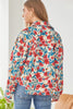 Emily Wonder Womens Floral Print Corduroy Jacket