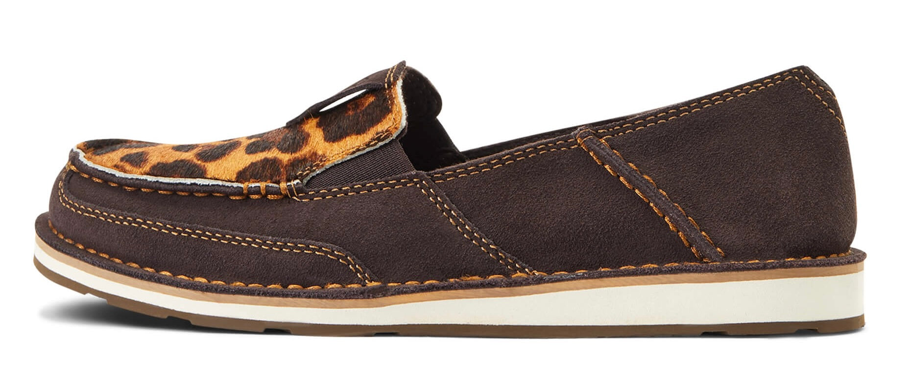 Ariat Womens Cruiser Suede Leather Hair-On Slip-On Shoe