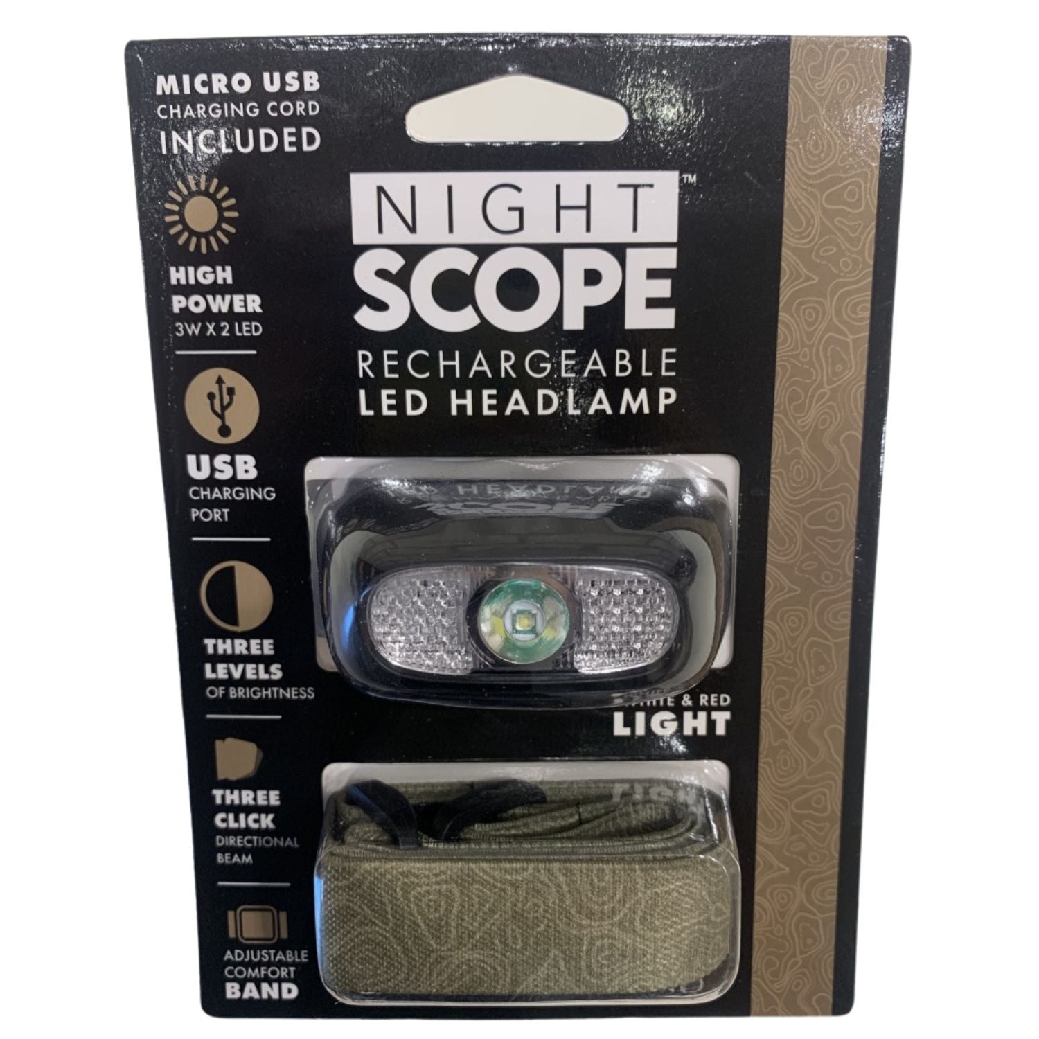 Night Scope Rechargeable High Power, Directional Head Lamp