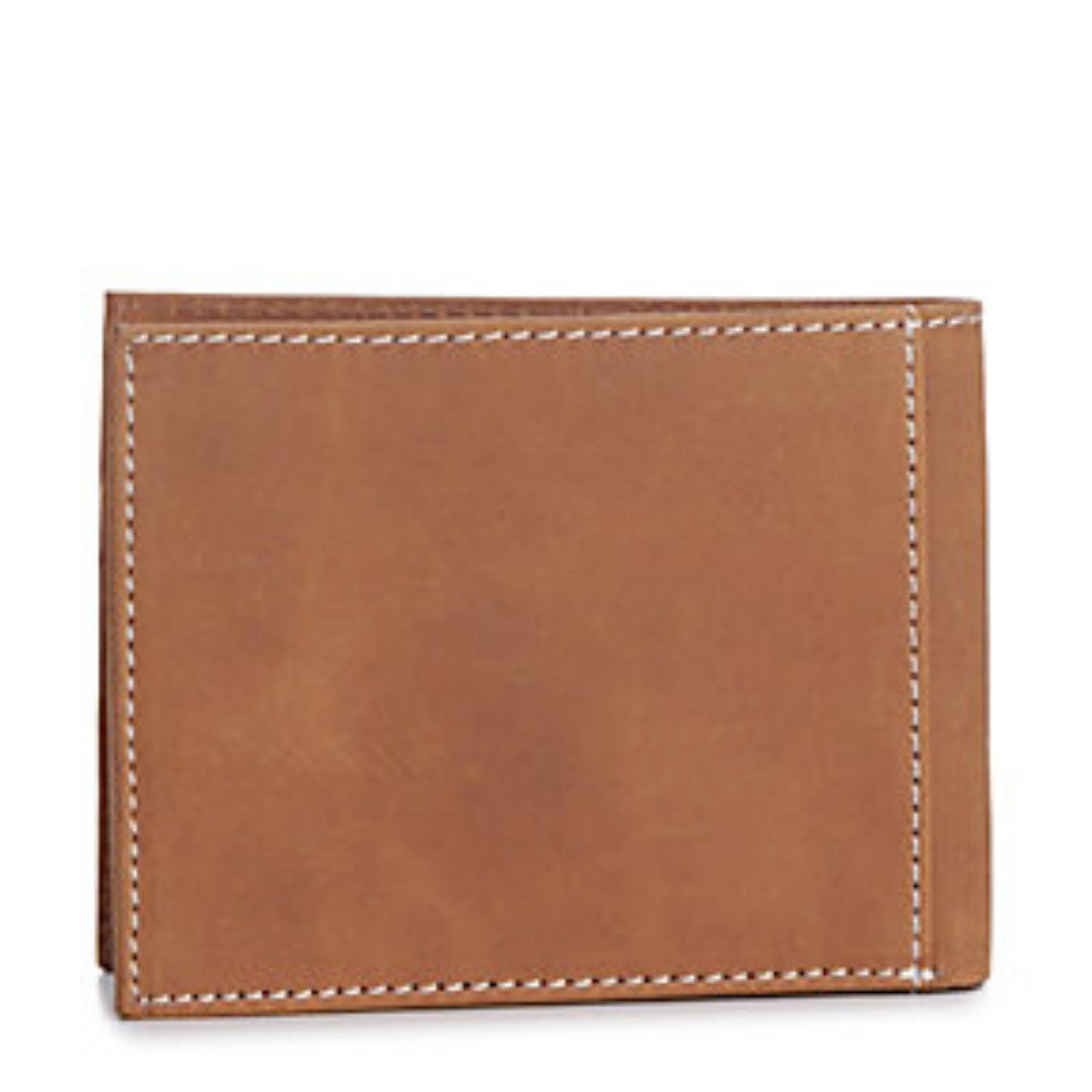Ariat Mens Leather Flag Patch Bifold Wallet, Brown