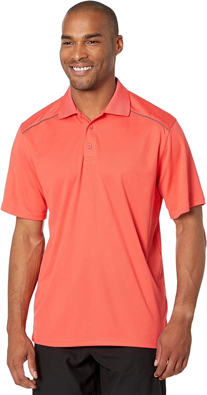 Ariat Mens Tek 2.0 UPF 45 Short Sleeve Polo Shirt