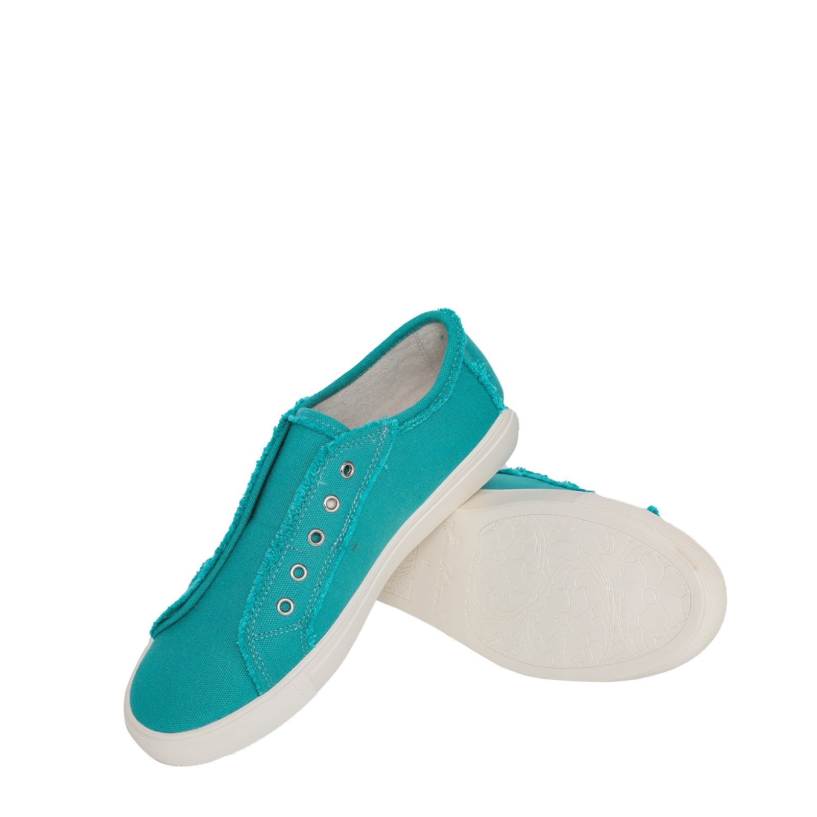 Montana West Womens Vintage Floral Tooled Canvas Casual Shoes